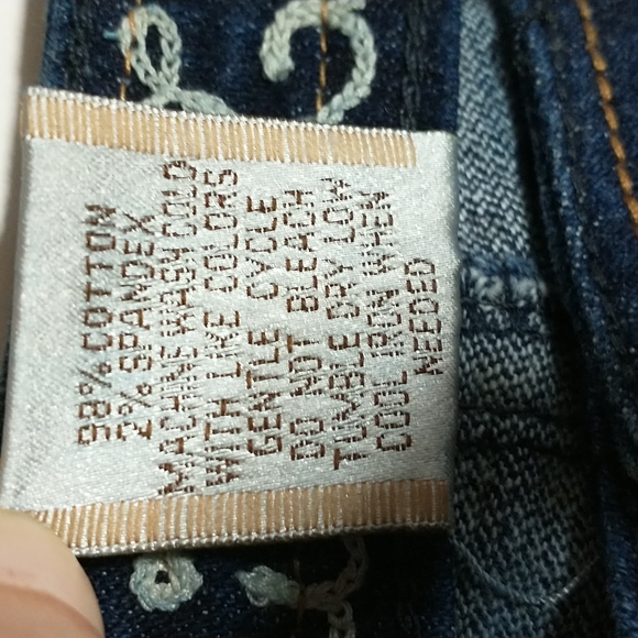 INDUSTRIAL COTTON JEAN SHORTS size 5 Juniors Women's Like New Indigo Blue - Picture 5 of 10